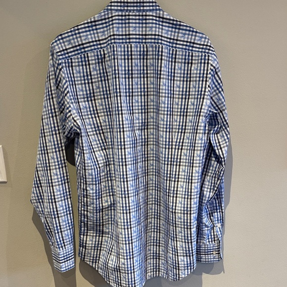 Etro Blue and White Plaid Men's Shirt - Picture 5 of 5